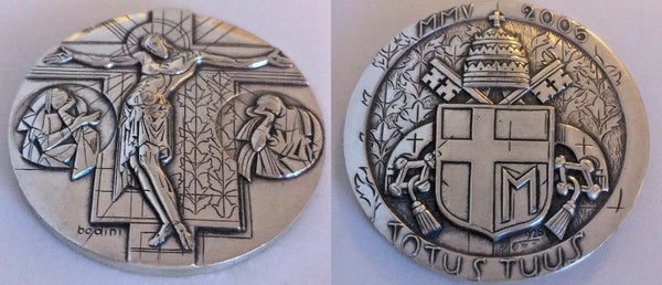 Vatican 2005 Pope Johannes Paul II Euro Set 8 Proof Coins, Silver Medal Box COA