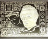 2006 Ukraine 100 Hryvnas Rectangular Silver Coin 4oz Taras Shevchenko Box COA