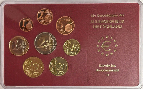 Germany 2003 G Official Euro Coin Set Karlsruhe Mint Special Edition Deutschland