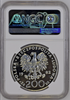 1982 Poland Silver Set 2 coins 200 100 Złotych Pope Ioannes Paul II NGC MS67-69