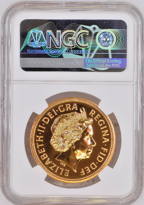 Great Britain 2002 Gold £5 Golden Jubilee Queen Elizabeth II NGC PF69 Mint-1,370