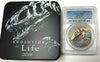 2019 Mongolia 500 Tögrög Silver Coin Sinraptor First Day of Issue PCGS MS70