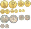 Albania 1968-1970 Set 8 Silver Gold Prince Skanderbeg's Death NGC PF64-66 Rare