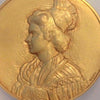 Swiss 1970 Gold Plated Shooting Medal St Gallen Uri Beautiful Woman NGC MS66