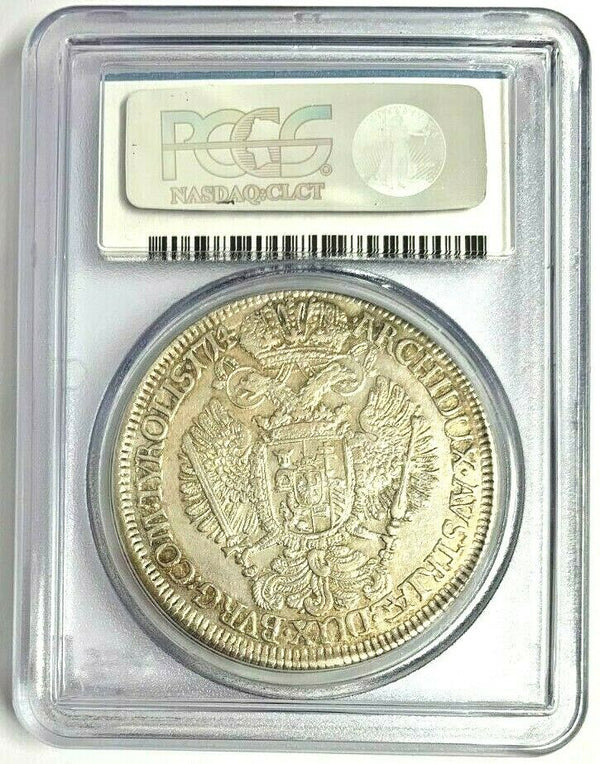 Austria 1714 Silver Coin Thaler Karl Charles VI Hall mint PCGS AU53