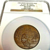 Very Rare Swiss 1903 Bronze Shooting Medal NGC MS65 Geneva St Gervais R-726c
