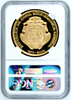 Costa Rica 1970 Gold 200 Colones Inter-American Human Rights Convention NGC PF66
