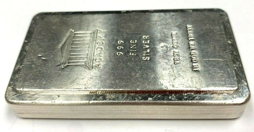 US 10 oz Bar .999 Fine Silver Academy Manufacturing