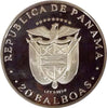 1973 Panama 20 Balboas Simon Bolivar almost 4 Oz Proof Silver NGC PF67