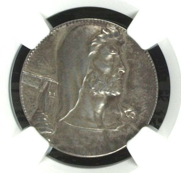 Swiss 1903 Silver Medal Shooting Fest Uri Altdorf R-1525c NGC AU58 - Rare