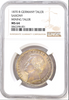 Germany 1870 Silver Taler Johann Vereinsthaler Saxony NGC MS64