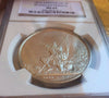 Swiss 1874 Silver Medal Shooting Thaler 5 Francs St Gallen R-1156a NGC MS64