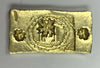 Rare Mozambique 1851 Gold 2½ Maticaes Countermark Rosette over letter M