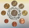 Rare 2004 Finland Rahsarja II Original Government Euro Set 8 Coins + Medal