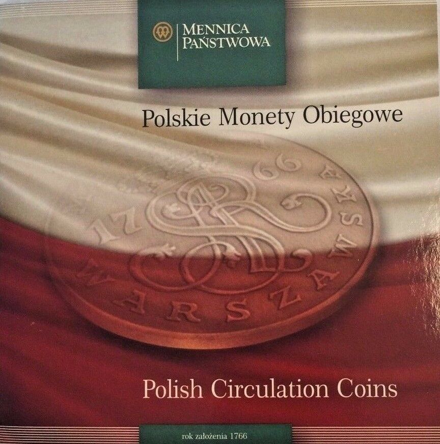 Poland 1995, 1996, 2003 Set 9 Polish Circulation Coins Official Special Edition