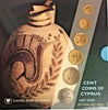 Cyprus 2007 Complete Official Set 6 Coins Last Issue