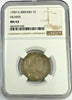 Great Britain 1787 Silver Shilling with Hearts George III NGC MS62