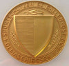 Swiss 1963 Gold Plated Bronze Shooting Medal St Gallen Luzern Woman NGC MS65