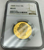 Very Rare 1888 Italy Gold Coin 50 Lire NGC MS63 King Umberto I Mintage-2,125 Rom