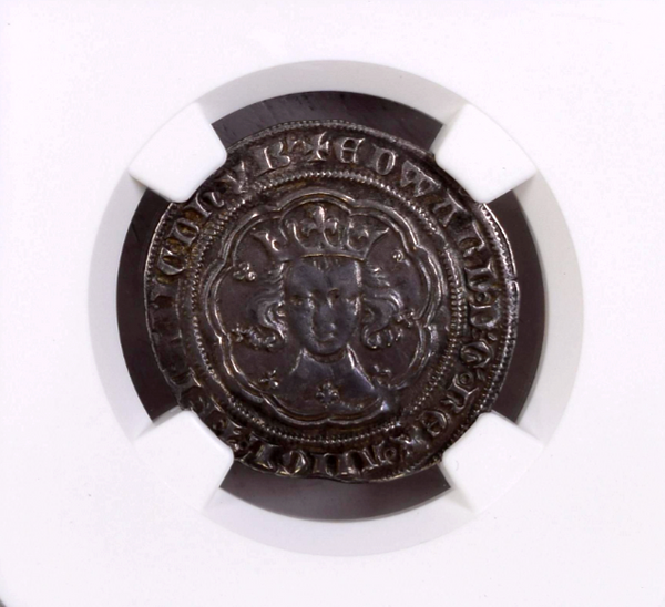 1461-1464 Silver 1 Groat 4 Pence King of England and France Edward IV NGC XF45