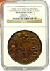 Netherlands 1888 Bronze Medal Amsterdam Zoo 50th Anniversary NGC MS66