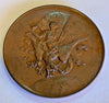 Swiss 1892 Geneva bronze Medal Hotel des Postes Inauguration 1889 Very Rare