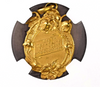 Swiss 1908 Gold Shooting Medal Ticino Bellinzona NGC MS66 R-1439a Extremely Rare