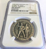 Very Rare Swiss 1938 Silver Shooting Medal Schwyz R-1098a Mintage-120 NGC