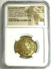 Byzantine Empire Gold Hyperpyron Archangel Michael VIII Virgin Christ NGC AU