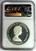 1984 Ascension Island Proof Silver Coins 50 Pence Piedfort NGC PF63 Mint-5,000