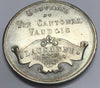 Rare Swiss 1894 Silvered Shooting Medal Vaud Lausanne 39mm R-1590b