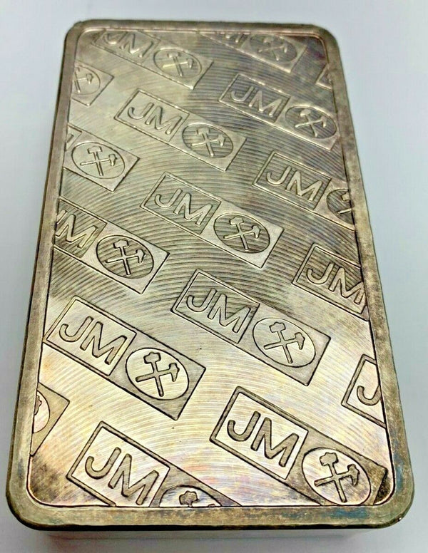 Canada Pressed Silver Bar Johnson Matthey 100 oz .999 Serial Number R