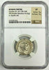 Roman Gordian III AD238-244 Antoninianus Double Denarius Apollo seated NGC VF