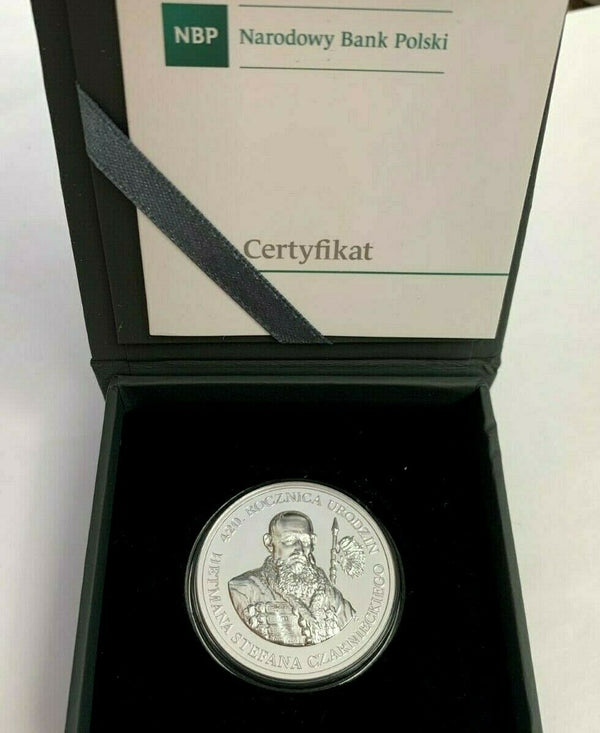 2019 Poland Silver Coin 10 Zloty 420th Anniversary Birth Hetman Stefan Czamiecki