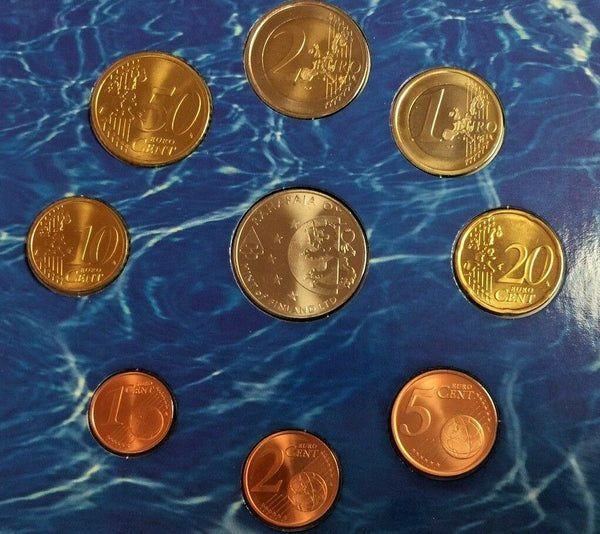2004 Finland Rahsarja I Original Government Euro Set 8 Coins + Medal