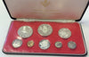 Cayman Islands 1975 Set 8 Proof Coins (4 Silver) minted in Canada Box COA