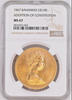 Bahamas 1967 Set 4 Gold Coins NGC MS67/66/64 commemorate the new constitution
