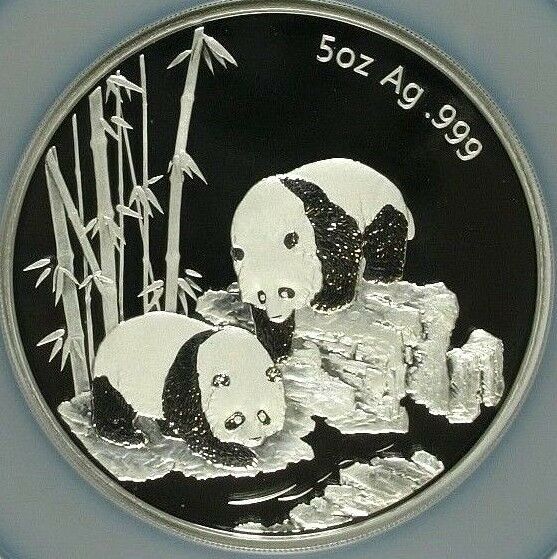China 2013 Medal Panda 5 oz Silver Long Beach Coin Expo NGC PF69 Box COA
