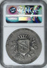 Rare Swiss 1902 Silver Shooting Medal Zurich Winterthur NGC MS63 R-1786a