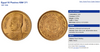 Egypt 1938 Gold 50 Piastres Marriage of King Farouk I Lady Farida NGC MS64