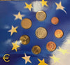 2003 Luxembourg 8 Coins Official Euro Set Special Edition + 4 Stamps