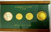 Ajman 1971 Gold Silver Set 100 50 25 5 Riyals UAE Rashid Save Venice Very Rare