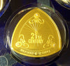 Zambia 1999 Beautiful Set 21th Century 4 Gold/Silver Coins with Diamonds Box COA