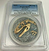 2019 Mongolia 500 Tögrög Silver Coin Sinraptor First Day of Issue PCGS MS70