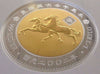 2002 Ghana 1/2 kilo Silver Gold plated 1000 Sika Year of the Horse NGC PF67
