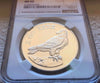 Ethiopia 1970 Silver 10 Birr Bearded Vulture Bird Conservation Wildlife NGC MS68