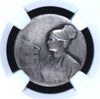Rare Swiss 1911 Silver Shooting Medal Uri Erstfeld R-1527a M-899 Woman NGC MS64