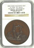 Swiss 1890 Bronze Shooting Medal Thurgau Frauenfeld Helvetia R-1250c NGC MS64