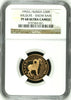 Russia 1992 Gold Coin 50 Roubles Yakutia 360th Anniv. Wildlife Snow Ram NGC PF68