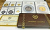 Albania 1968 Set 8 Gold Silver Coins Prince Skanderbeg's Death NGC PF60-68 Rare